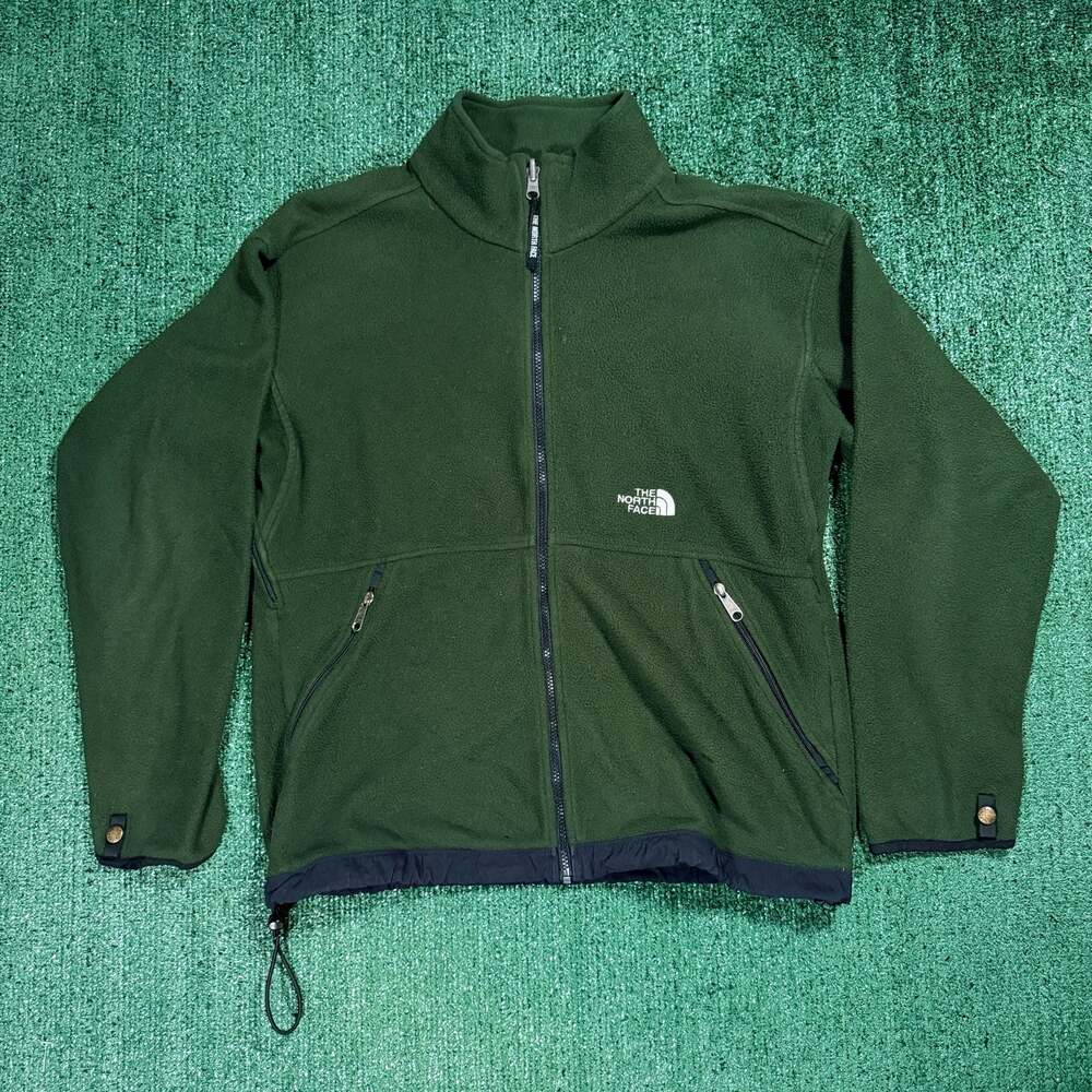 The North Face Vintage Fleece Jacket Men's Medium Green Full Zip Gorpcore